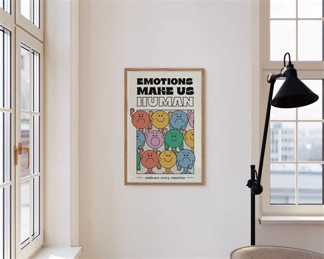 Emotions Make Us Human 11x17 Print Wall Art Poster Home Etsy