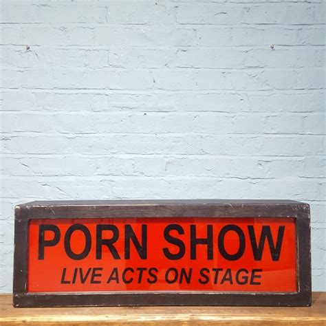 Illuminated Soho Porn Show Sign Electric SeÃal Catawiki