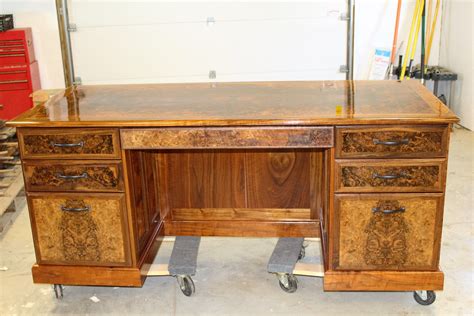 Custom Walnut Burl Executive Desk By J And J Wood Designs