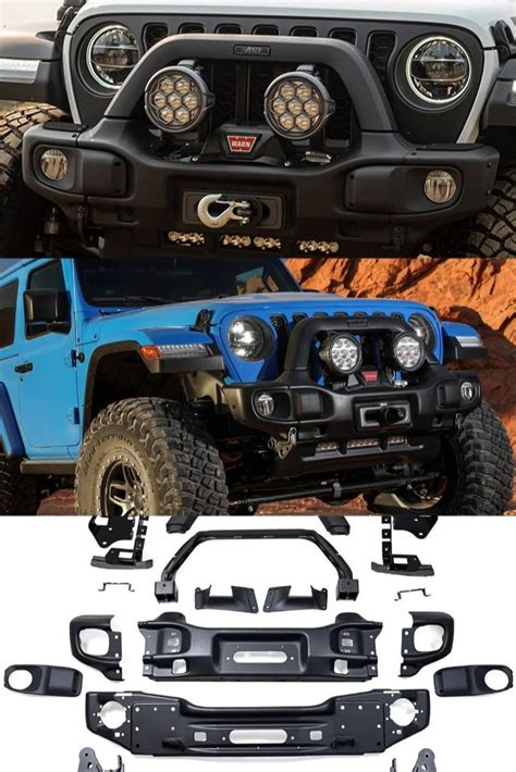 Eag Heavy Duty Front Bumper Offroad With Fog Light Housing Fit For