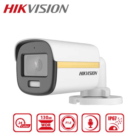 HIKVISION DS 2CE10DF3T FS 2MP ColorVu Audio Fixed Mini Bullet Camera