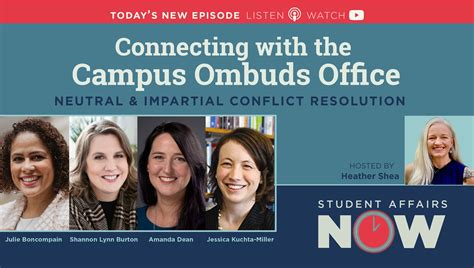 Connecting With The Campus Ombuds Office Neutral Impartial Conflict