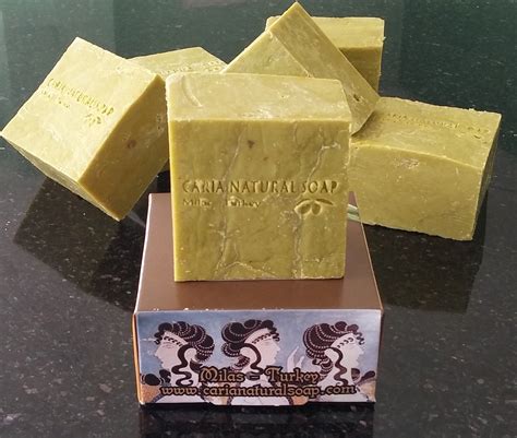 3 Bars Olive And Wild Pistacia Oil Soap Bar Bittim All Natural