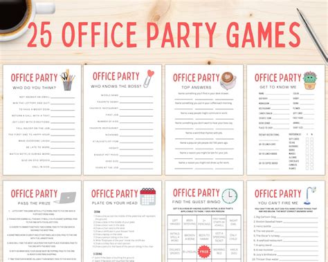 Office Party Games Work Party Games Staff Games Team - Etsy