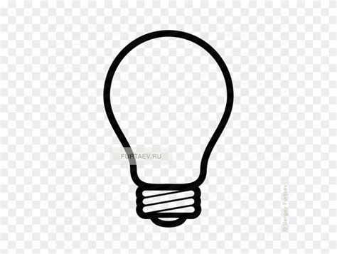 Light Bulb Vector Icon - Lamp Vector Black White Png, Transparent Png ...