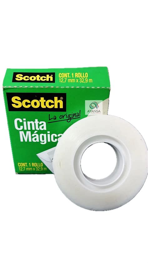 Cinta Adhesiva M Gica Mm X M Scotch Color Transparente