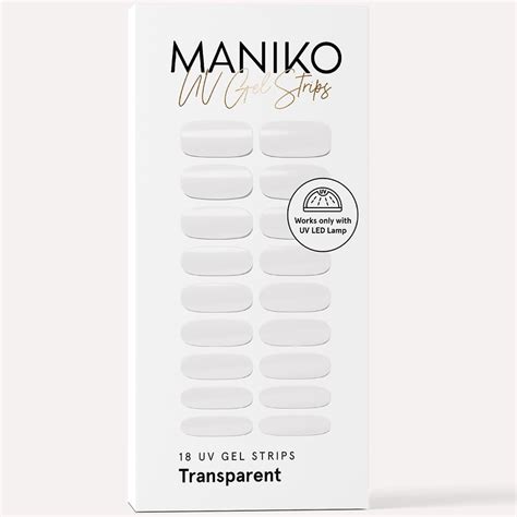 Maniko UV Gel Strips Selbstklebende Nagelfolie für bis zu 4