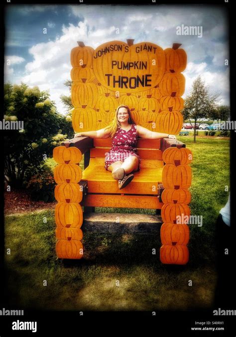 The Pumpkin Queen Stock Photo Alamy