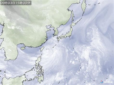 過去の気象衛星日本広域2022年09月03日 日本気象協会 Tenkijp