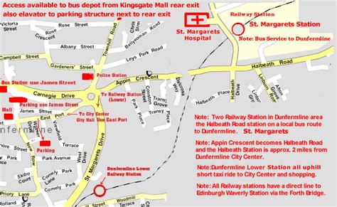 Dunfermline Transport stations Fife Scotland