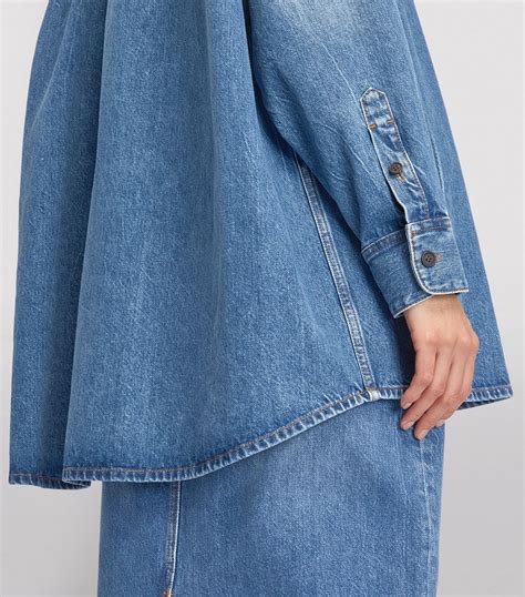 Womens The Row Blue Oversized Frannie Shirt Harrods UK