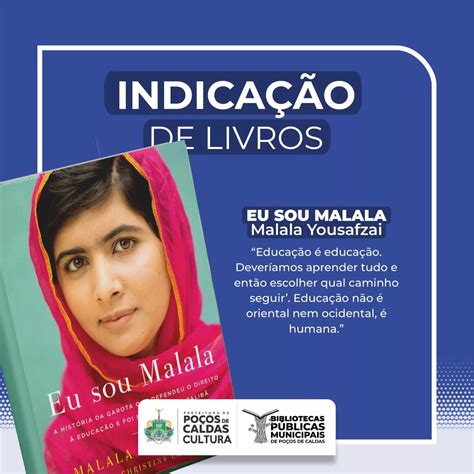 Eu sou Malala é a indicação de leitura das Bibliotecas Públicas desta