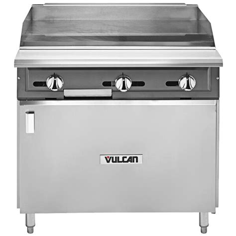 Vulcan Vgmt36b Nat V Series 36 Natural Gas Heavy Duty Thermostatic Range With Griddle Top And