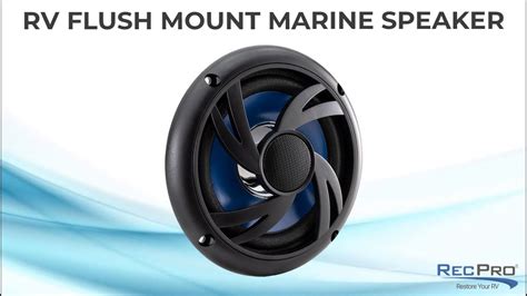 Rv Flush Mount Marine Speaker Youtube