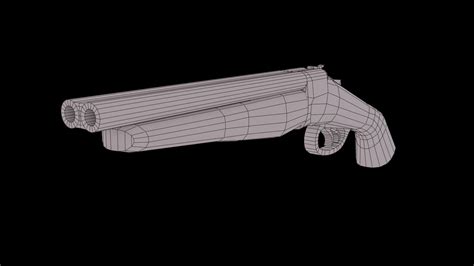 3D model Weapon Obrez Pistol Animated VR / AR / low-poly | CGTrader