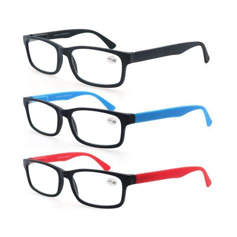 Modfans Lot De Lunettes De Vue Rectangle Branches A Ressort Comfort