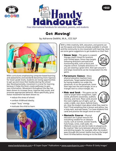 Pdf Get Moving Handy Handouts Dokumentips