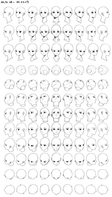 An Image Of Different Faces And Shapes In Black And White With The