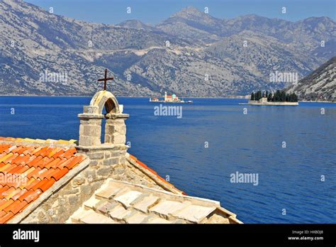 View Of The Bay Of Kotor Risan In Montenegro Stock Photo Alamy