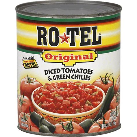 Rotel Diced Tomatoes & Green Chilies Original | Canned Vegetables | Ron's Supermarket