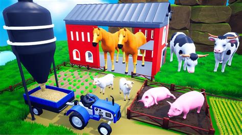 Farm Animals Straw Mill Hay Feed By Gorilla For Farm Animals Funny