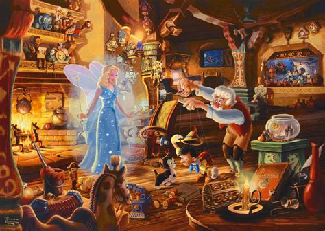 Puzzle Thomas Kinkade Disney Pinocchio 1 000 Stykker Puzzlemaniadk