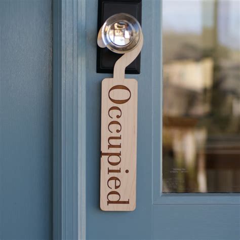 Occupied Door Hanger Sign | Mad Tree Woodcrafts®