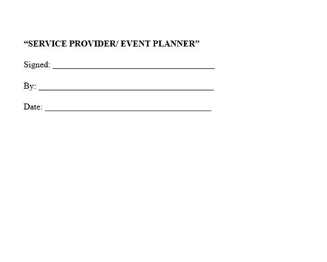 Editable Event Planner Contract Template Event Agreement Etsy