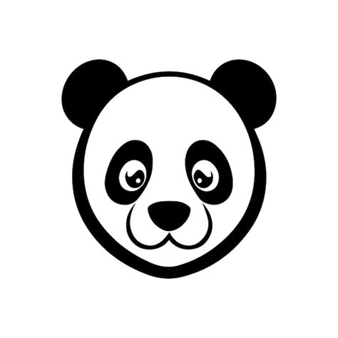 Premium Vector Panda Head Illustration Vector