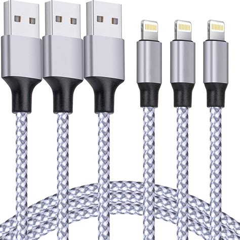 Amazon IPhone Charger Cable 6FT Apple MFi Certified 3Pack USB A