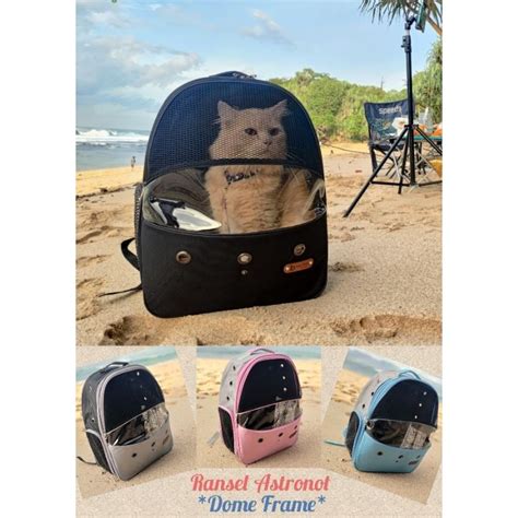 Jual TAS KUCING Ransel Astronot Mika Transparan Pet Carrier Cargo Keren