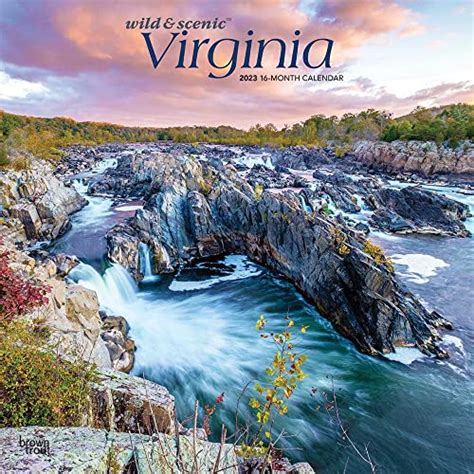 Virginia Wild Scenic X Inch Monthly Square Wall Calendar