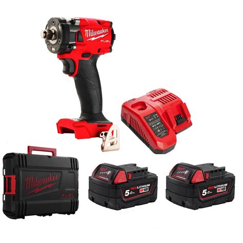 Milwaukee MILM18FIW2F12 502X Impact Wrench 1 2dr 18V 2x5amp