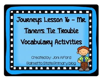 Mr Tanen S Tie Trouble Supplemental Vocabulary Activities Journeys