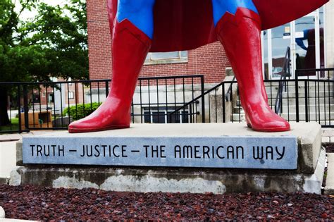 Giant Superman Statue in Metropolis, Illinois