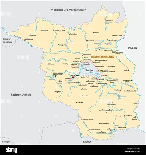 Mapa Del Estado De Brandeburgo Fotograf As E Im Genes De Alta