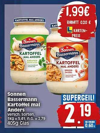 Sonnen Bassermann Kartoffel Mal Anders Angebot Bei Elli Markt