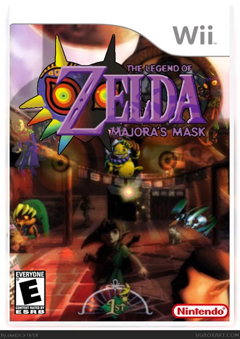 The Legend Of Zelda Majoras Mask Wii Box Art Cover By Sketch