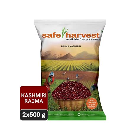 Safe Harvest Kashmiri Pesticide-Free Red Rajma - Pack of 2 Price - Buy ...