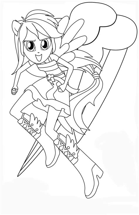 Equestria Girls coloring pages to download and print for free