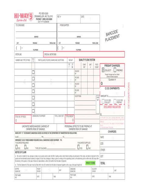 Fillable Online TO CONSIGNEE Fax Email Print PdfFiller