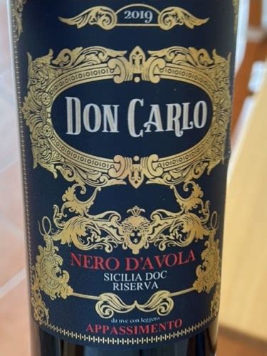 Curatolo Arini Don Carlo Appassimento Nero D Avola Riserva Vivino Us