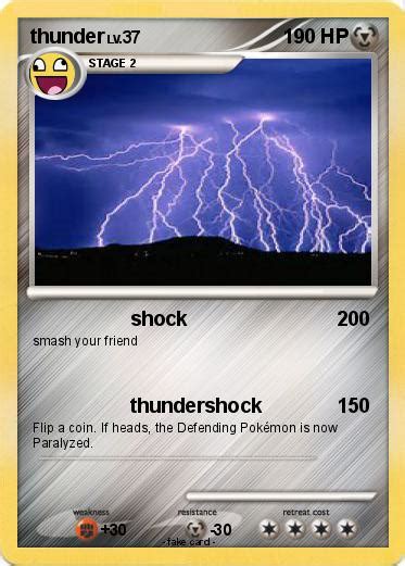 Pokémon thunder 1090 1090 - shock - My Pokemon Card