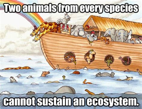 Two Animals From Every Species Cannot Sustain An Ecosystem Why