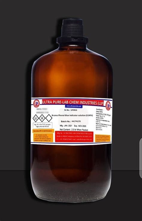 Bromo Phenol Blue Indicator Solution 0 04 For Laboratory At Rs 409