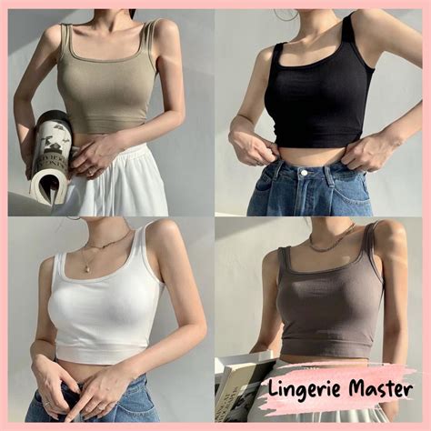 Jual LINGERIE MASTER B 46 Crop Tank Top Bra Atasan Wanita