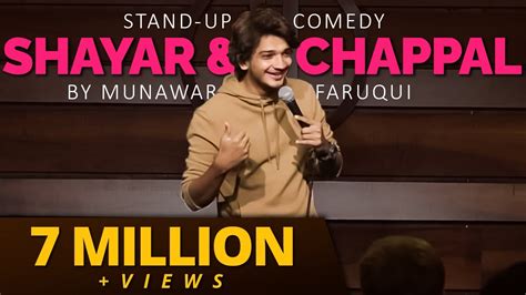 Shayar Minder Chappal Stand Up Comedy Munawar Faruqui YouTube