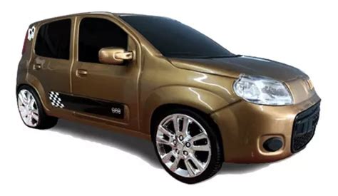 Miniatura Carro Fiat Uno Attractive Bege Roma