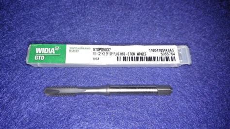 WIDIA GTD 5365764 10 32 H3 Tap 2 Flute Spiral Point Plug TiCN Coating