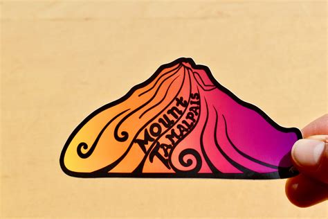 Mount Tamalpais Sleeping Lady Sticker 45 X 25 Etsy